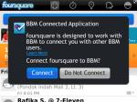 FourSquare BBM-Connected-app